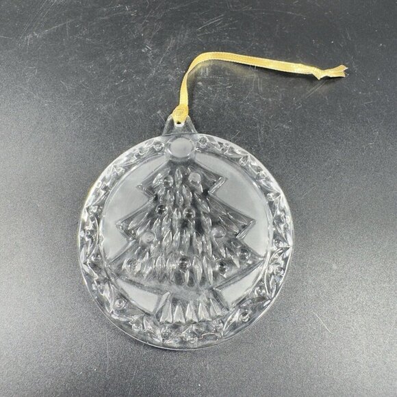 MIKASA Clear Crystal Ornament Round Sun Catcher Figure Christmas Tree Holiday - Picture 13 of 14